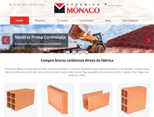 Tablet Screenshot of ceramicamonaco.com.br